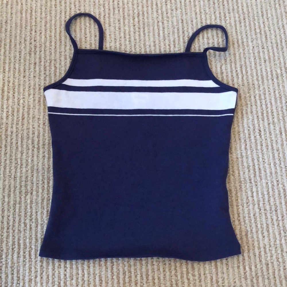 Garage blue stripped tank top
